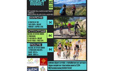 🚵🚴 Rando du muguet au Monastier 1er mai 25