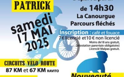 🚵🚴 Rando cyclo Patrick 17 mai 25