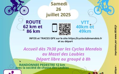 🚵🚴🚶  La Tamburlini Samedi 26 juillet 2025