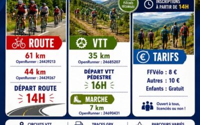 🚵🚴 Rando Laval du Tarn Samedi 1er août  2026