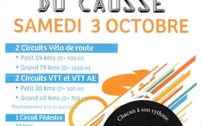 🚵🚴 Rando cyclo du causse 27 juin 2026